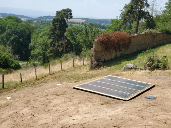 filtre planté avec tranchée d'infiltration